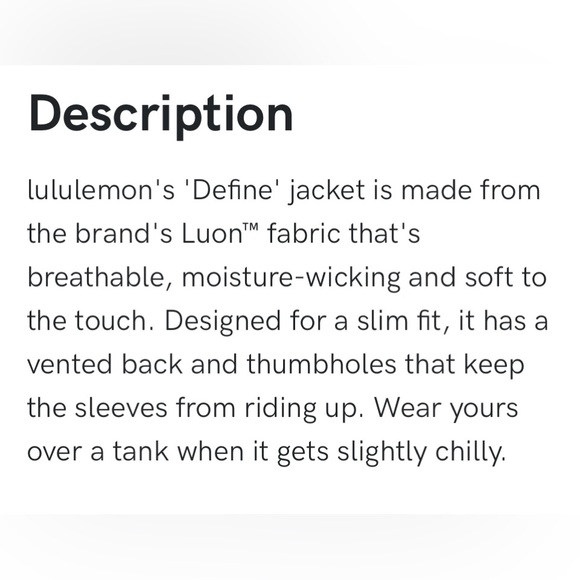 Lululemon ๐ฆ Define Jacket | Surge Turquoise | Size 12 - Picture 9 of 12